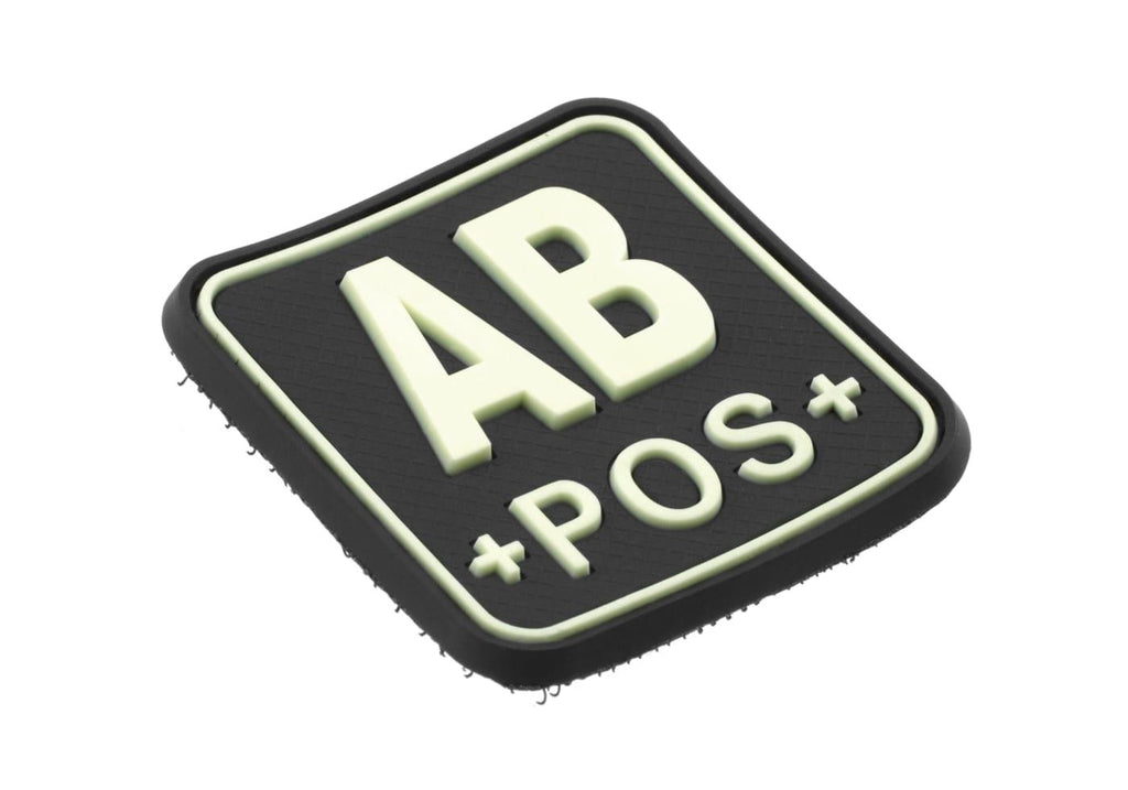 JTG Bloodtype Square Rubber Patch AB Pos JTG