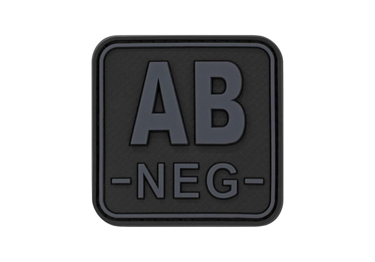 JTG Bloodtype Square Rubber Patch AB Neg JTG