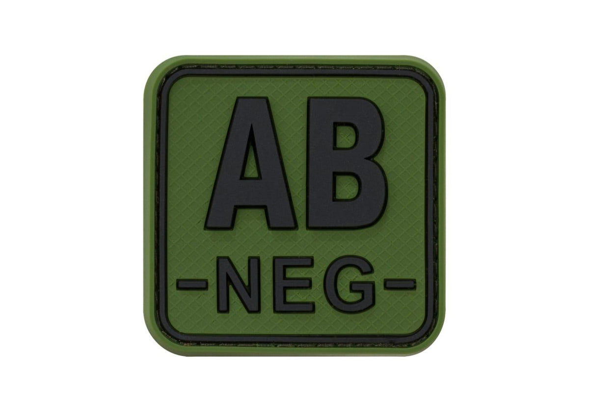 JTG Bloodtype Square Rubber Patch AB Neg JTG