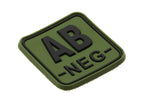 JTG Bloodtype Square Rubber Patch AB Neg JTG