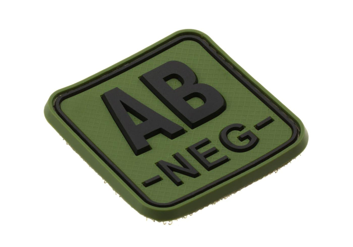 JTG Bloodtype Square Rubber Patch AB Neg JTG