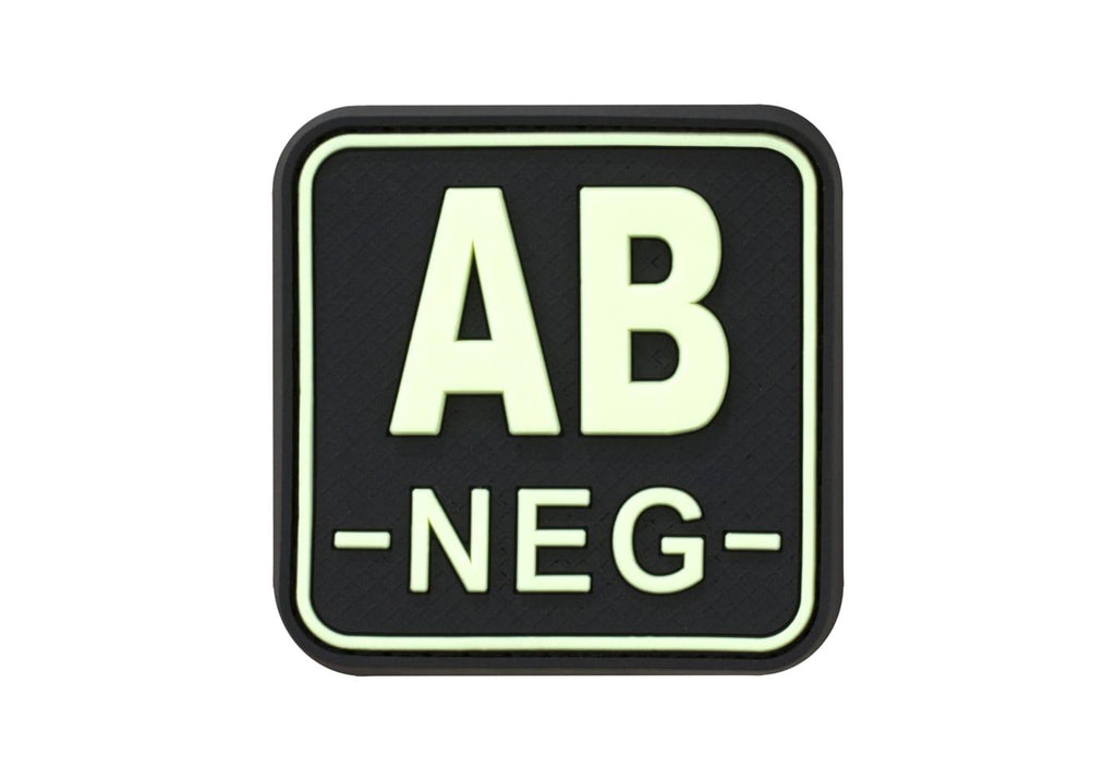 JTG Bloodtype Square Rubber Patch AB Neg