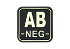 JTG Bloodtype Square Rubber Patch AB Neg