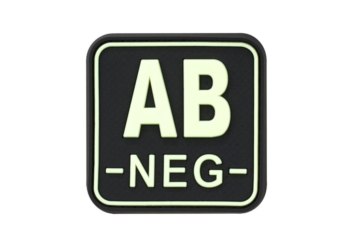 JTG Bloodtype Square Rubber Patch AB Neg