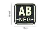 JTG Bloodtype Square Rubber Patch AB Neg JTG