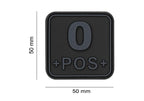 JTG Bloodtype Square Rubber Patch 0 Pos JTG