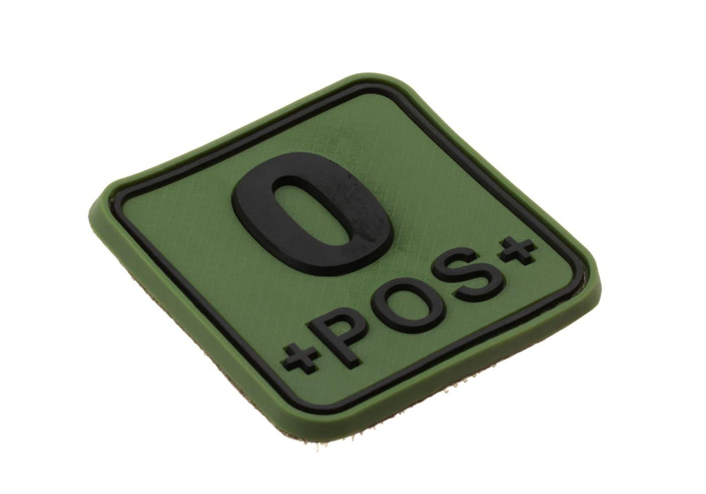JTG Bloodtype Square Rubber Patch 0 Pos JTG