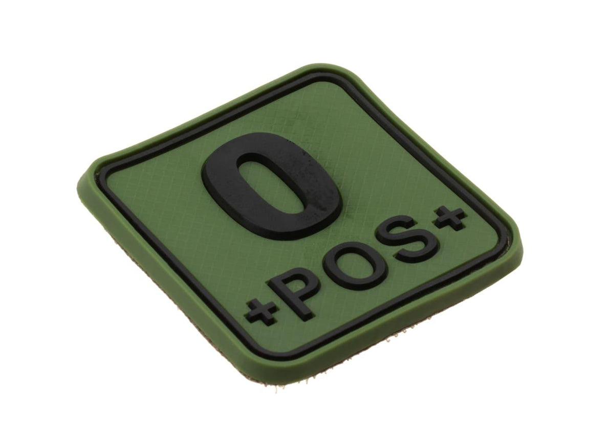 JTG Bloodtype Square Rubber Patch 0 Pos JTG