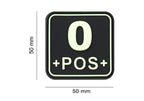 JTG Bloodtype Square Rubber Patch 0 Pos JTG