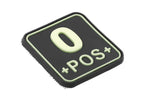 JTG Bloodtype Square Rubber Patch 0 Pos JTG