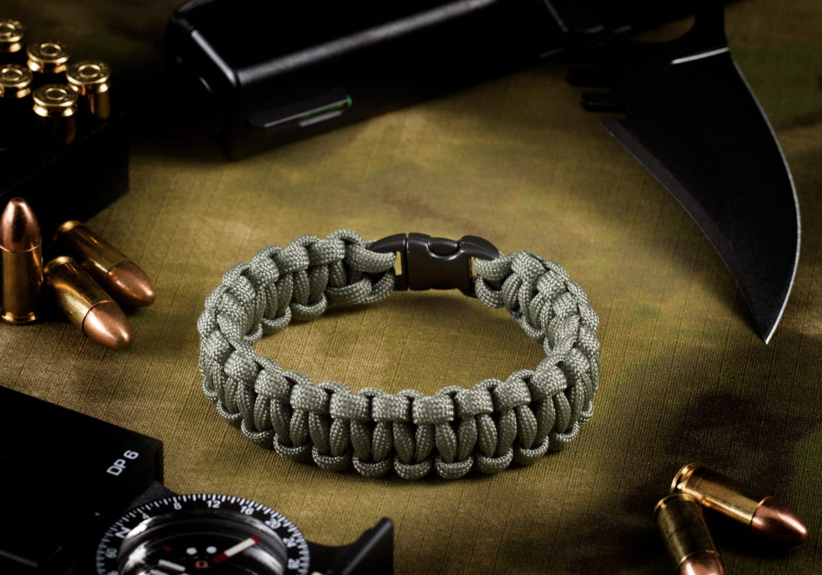 Invader Gear Paracord Bracelet Compact - Grey