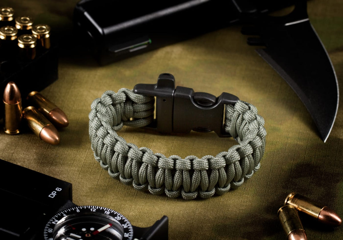 Invader Gear Survival Bracelet - Grey