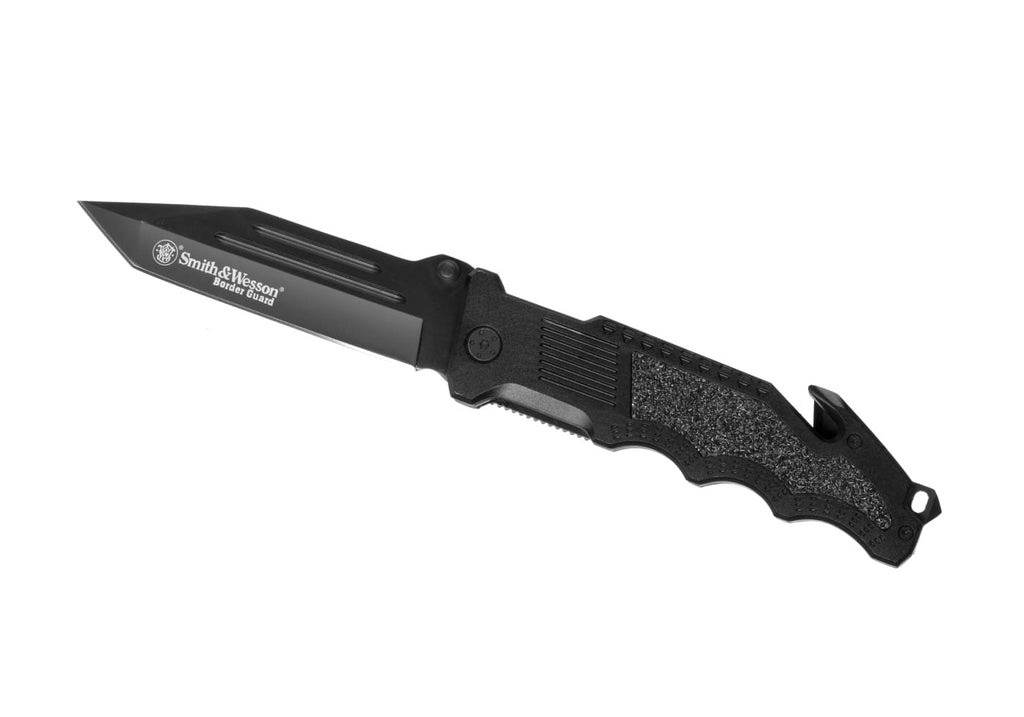 Smith & Wesson Border Guard SWBG2T Tanto Folder - Black