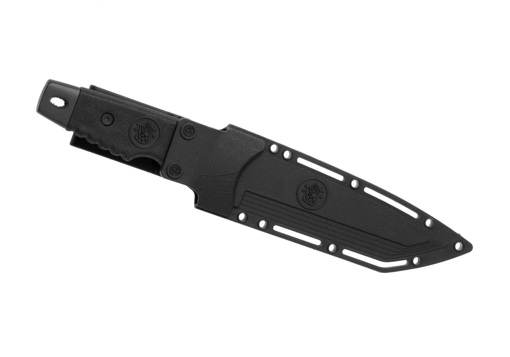 Smith & Wesson SW7S Fixed Blade Serrated Tanto - Black