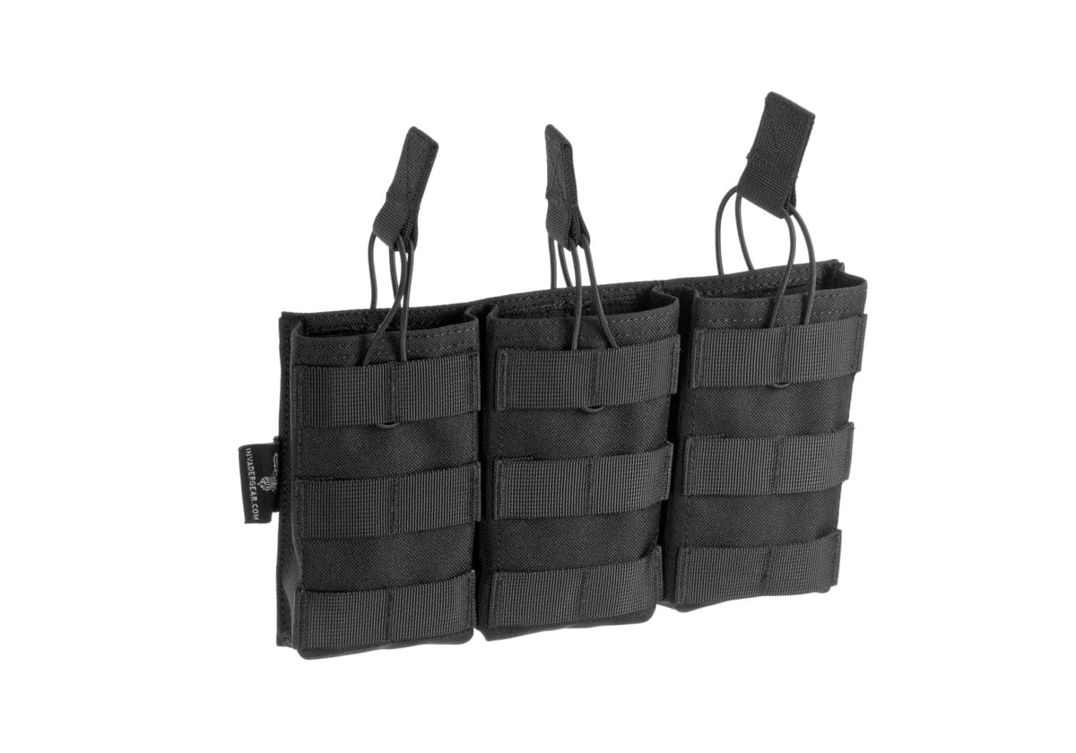 Invader Gear 5.56 Triple Direct Action Mag Pouch - Black