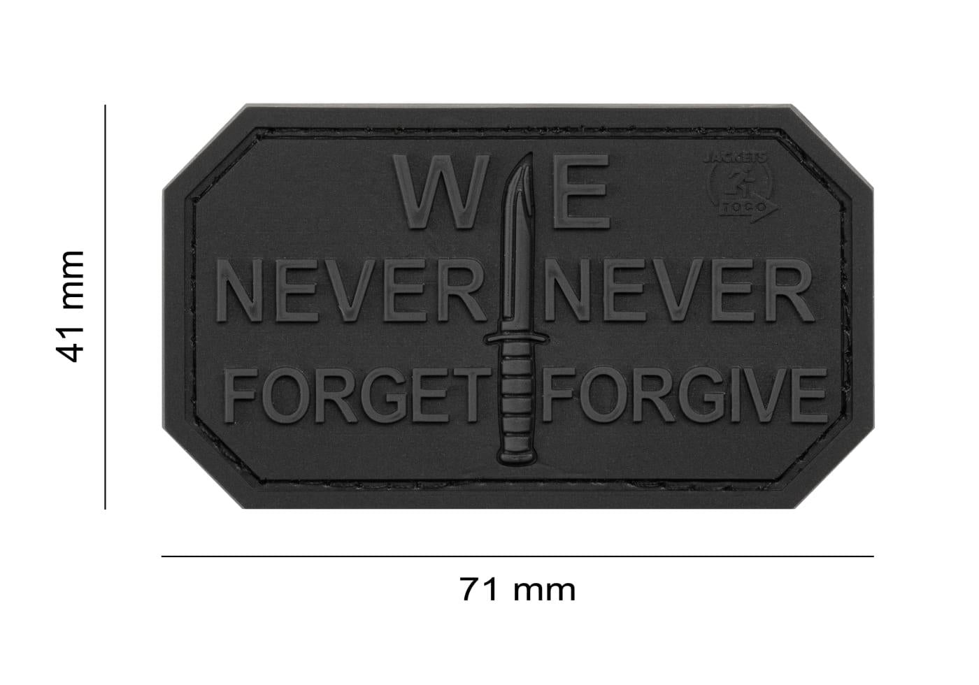 JTG Never Forget Rubber Patch JTG