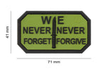 JTG Never Forget Rubber Patch JTG