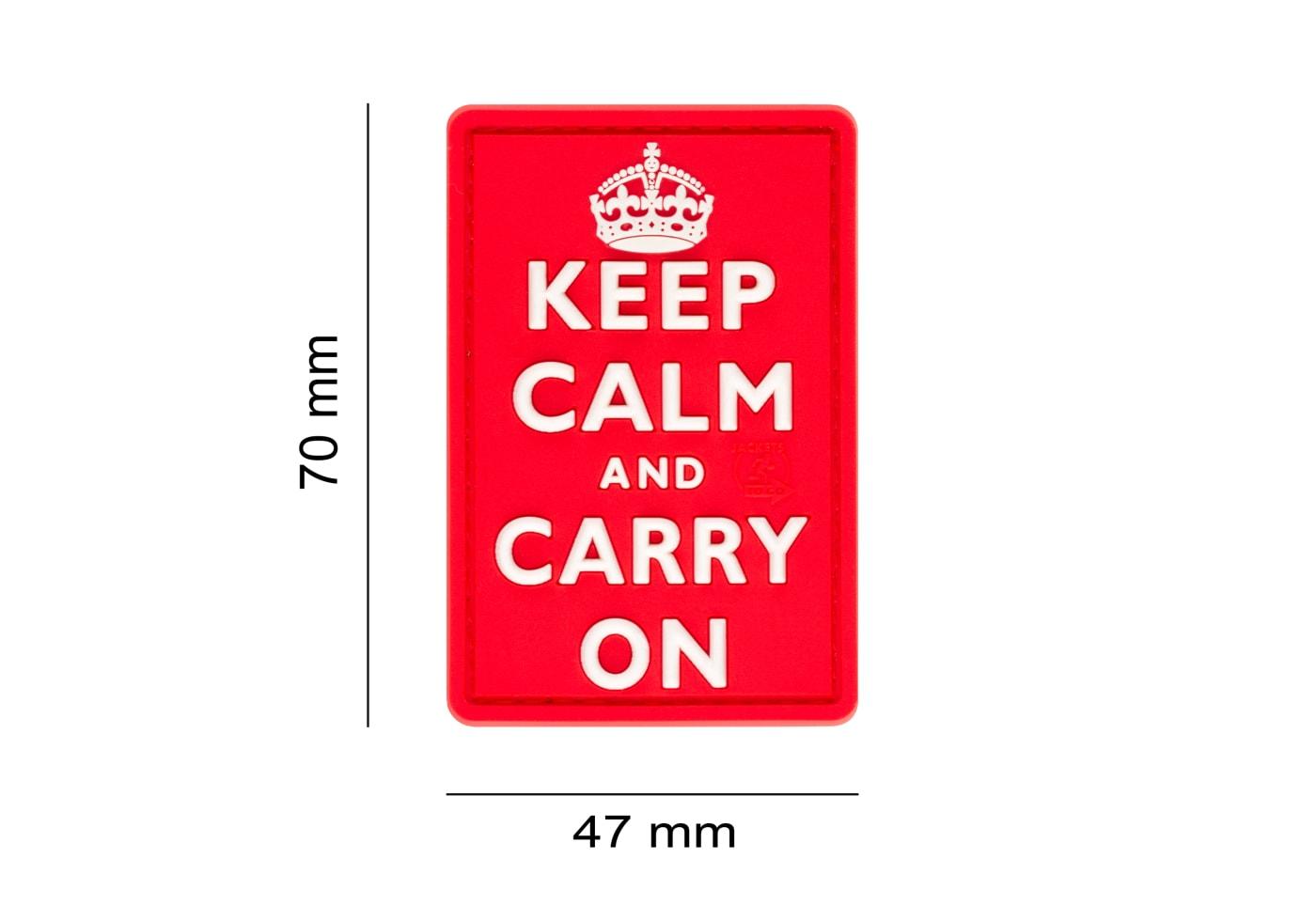 JTG Keep Calm Rubber Patch JTG