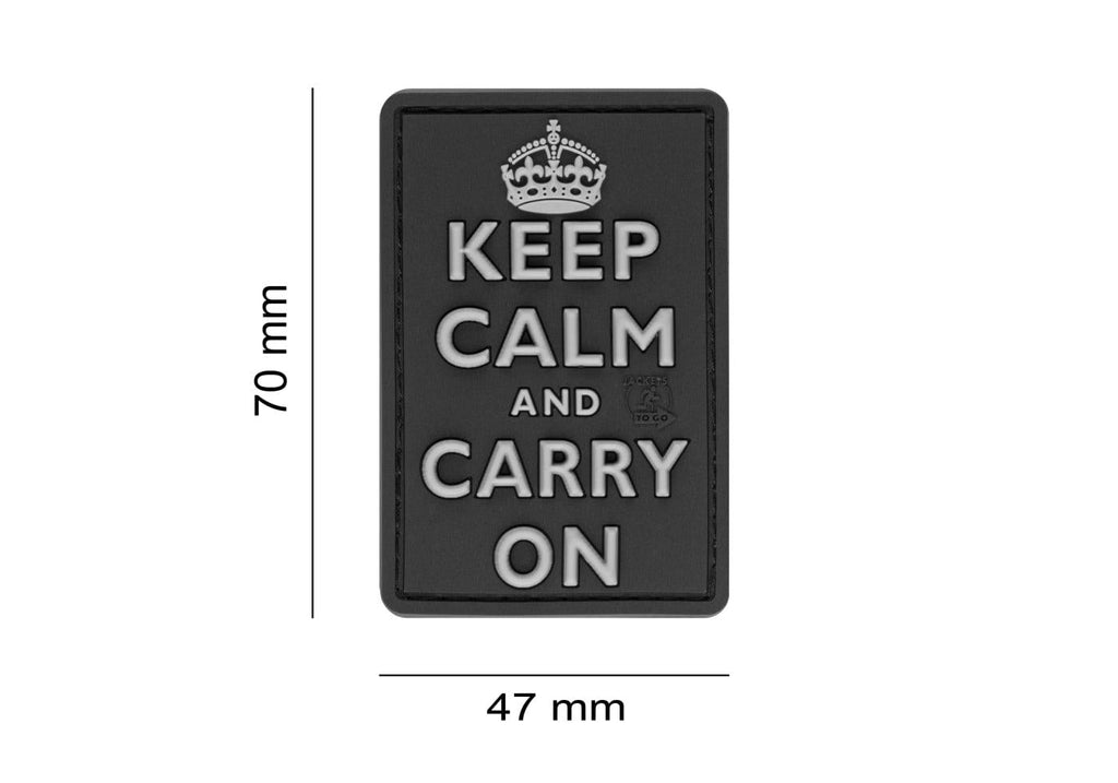 JTG Keep Calm Rubber Patch JTG