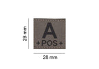 Clawgear A Pos Bloodgroup Patch Clawgear