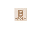 Clawgear B Pos Bloodgroup Patch