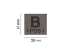 Clawgear B Pos Bloodgroup Patch Clawgear