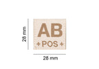 Clawgear AB Pos Bloodgroup Patch Clawgear