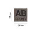 Clawgear AB Pos Bloodgroup Patch Clawgear