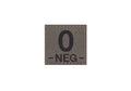 Clawgear 0 Neg Bloodgroup Patch