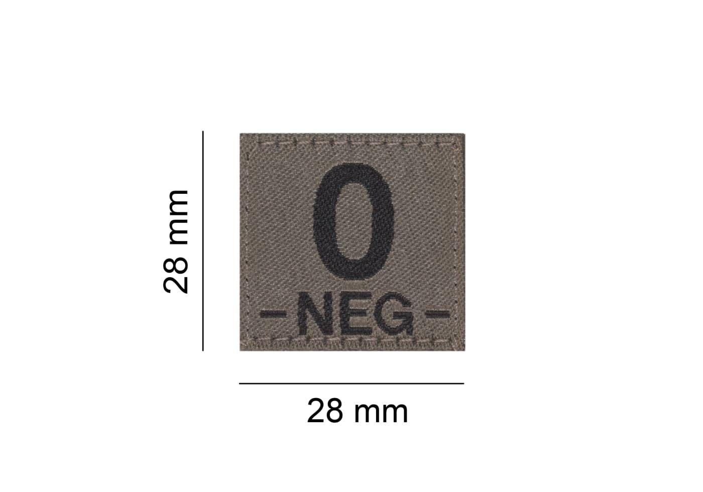 Clawgear 0 Neg Bloodgroup Patch Clawgear