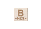 Clawgear B Neg Bloodgroup Patch