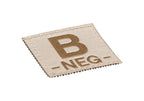 Clawgear B Neg Bloodgroup Patch Clawgear
