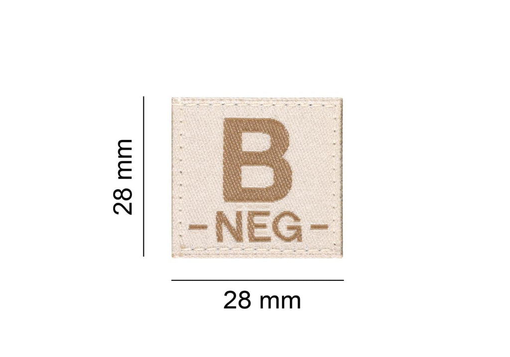 Clawgear B Neg Bloodgroup Patch Clawgear