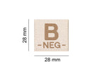 Clawgear B Neg Bloodgroup Patch Clawgear