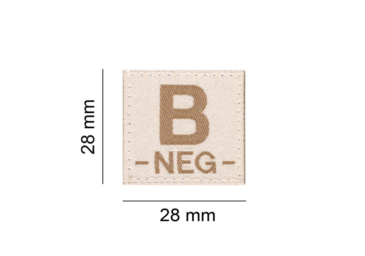 Clawgear B Neg Bloodgroup Patch Clawgear