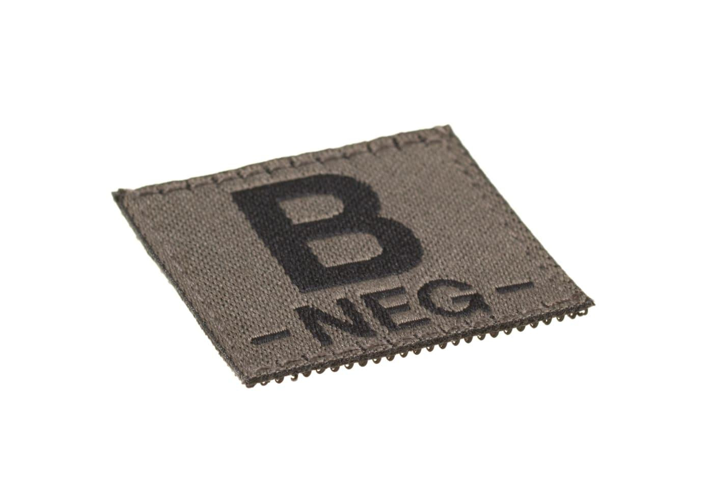 Clawgear B Neg Bloodgroup Patch Clawgear