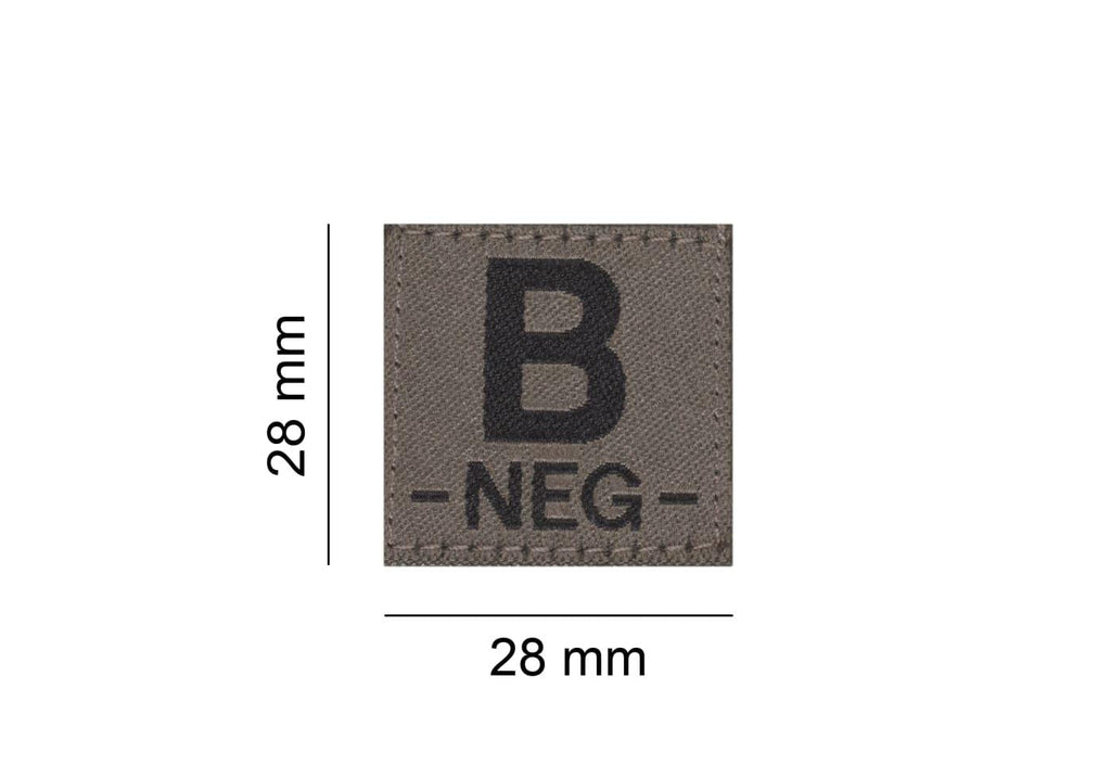 Clawgear B Neg Bloodgroup Patch Clawgear