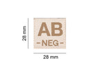 Clawgear AB Neg Bloodgroup Patch Clawgear