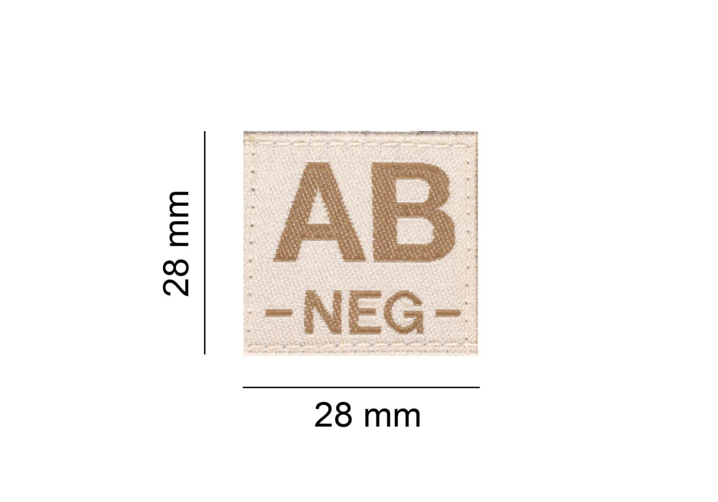 Clawgear AB Neg Bloodgroup Patch Clawgear