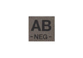 Clawgear AB Neg Bloodgroup Patch