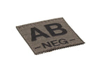 Clawgear AB Neg Bloodgroup Patch Clawgear