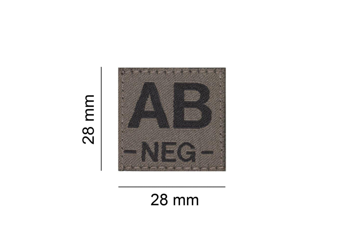 Clawgear AB Neg Bloodgroup Patch Clawgear