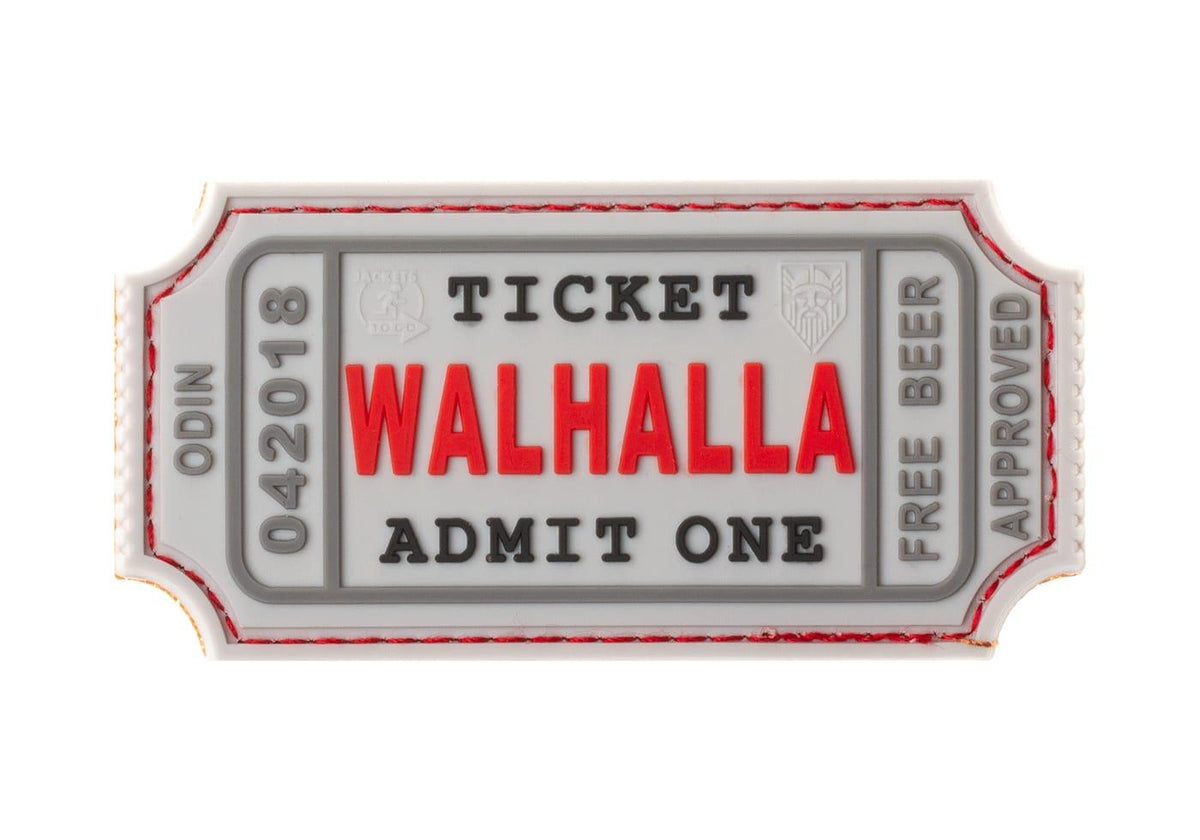 JTG Large Walhalla Ticket Rubber Patch JTG