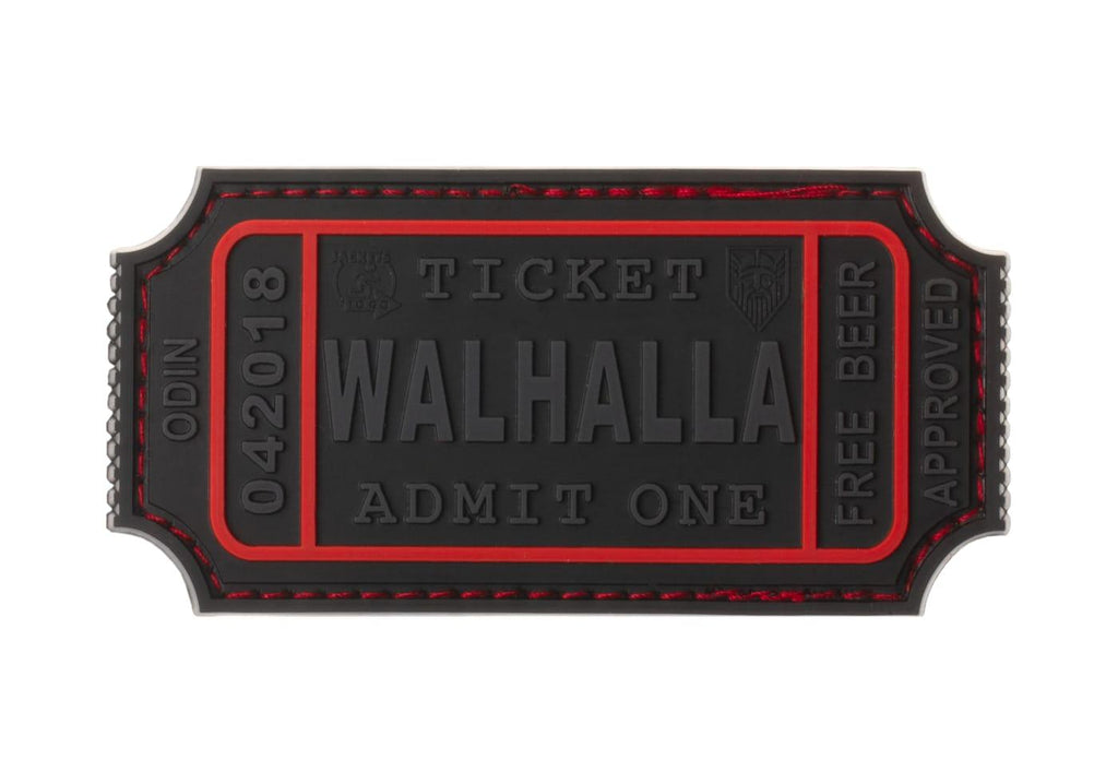JTG Large Walhalla Ticket Rubber Patch