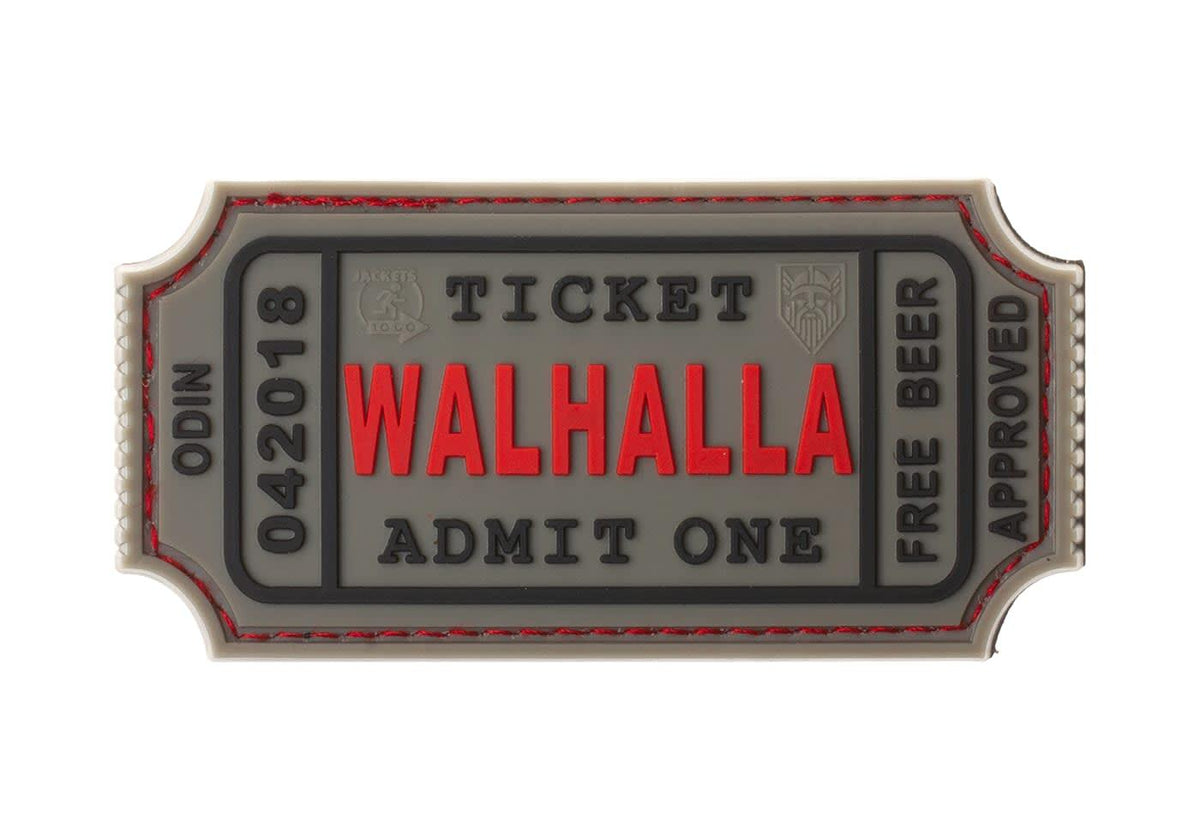 JTG Large Walhalla Ticket Rubber Patch JTG