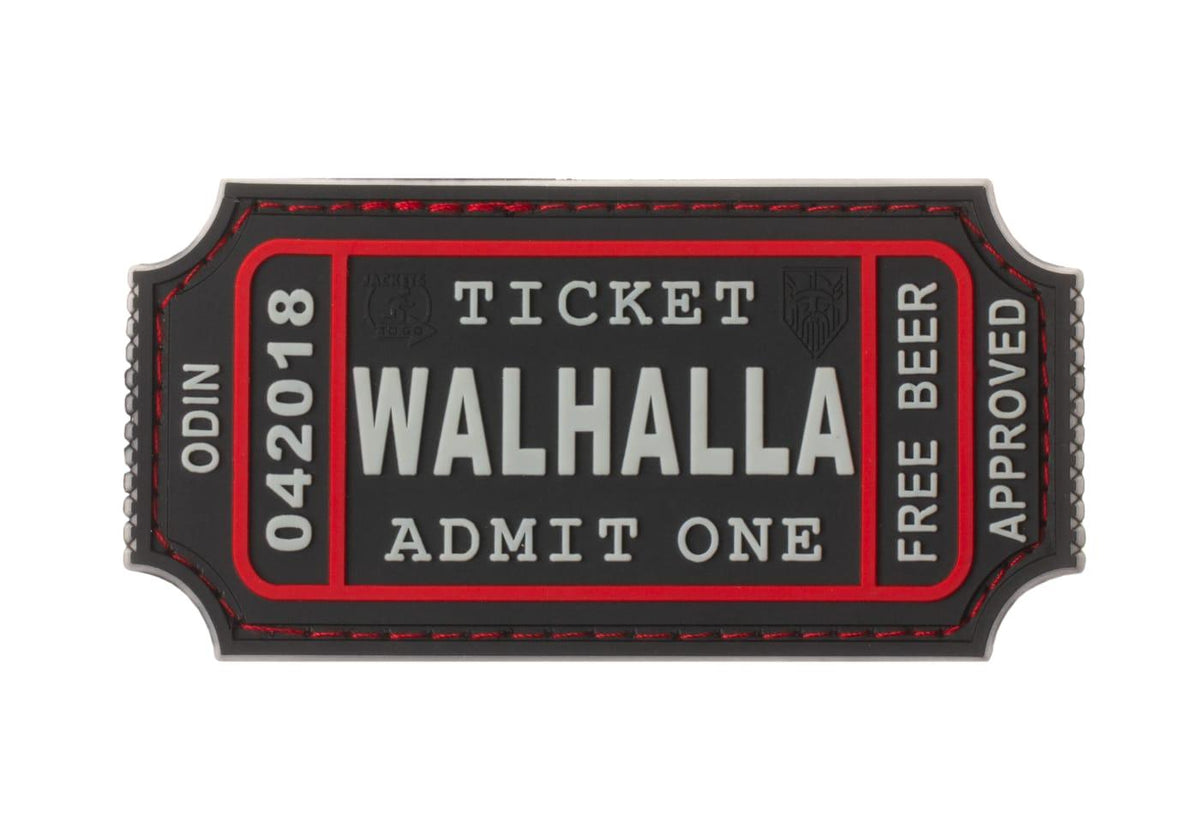 JTG Large Walhalla Ticket Rubber Patch JTG