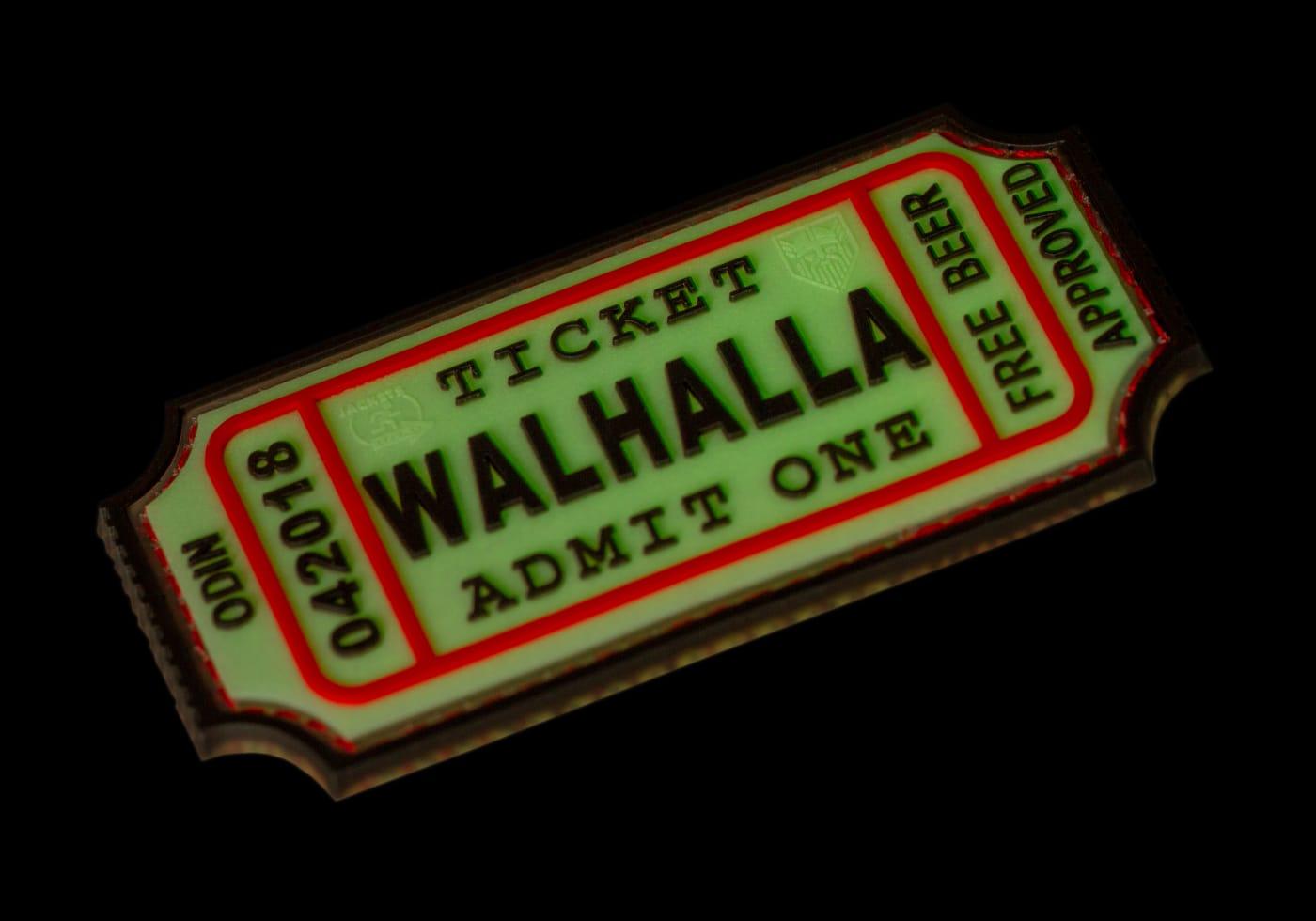 JTG Large Walhalla Ticket Rubber Patch JTG
