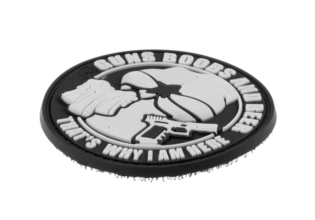 JTG Guns Boobs and Beer Rubber Patch - Multicolor
