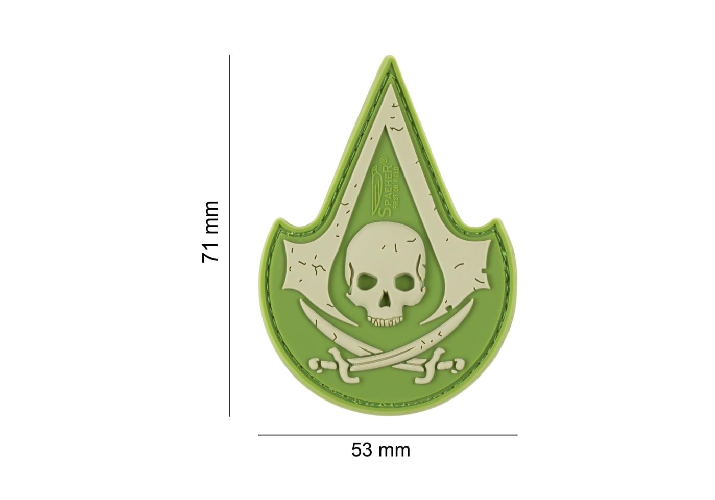 JTG Assassin Skull Rubber Patch JTG