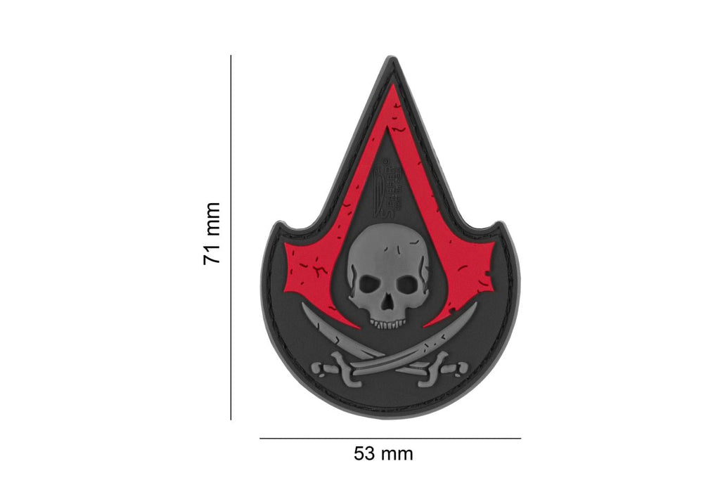 JTG Assassin Skull Rubber Patch JTG